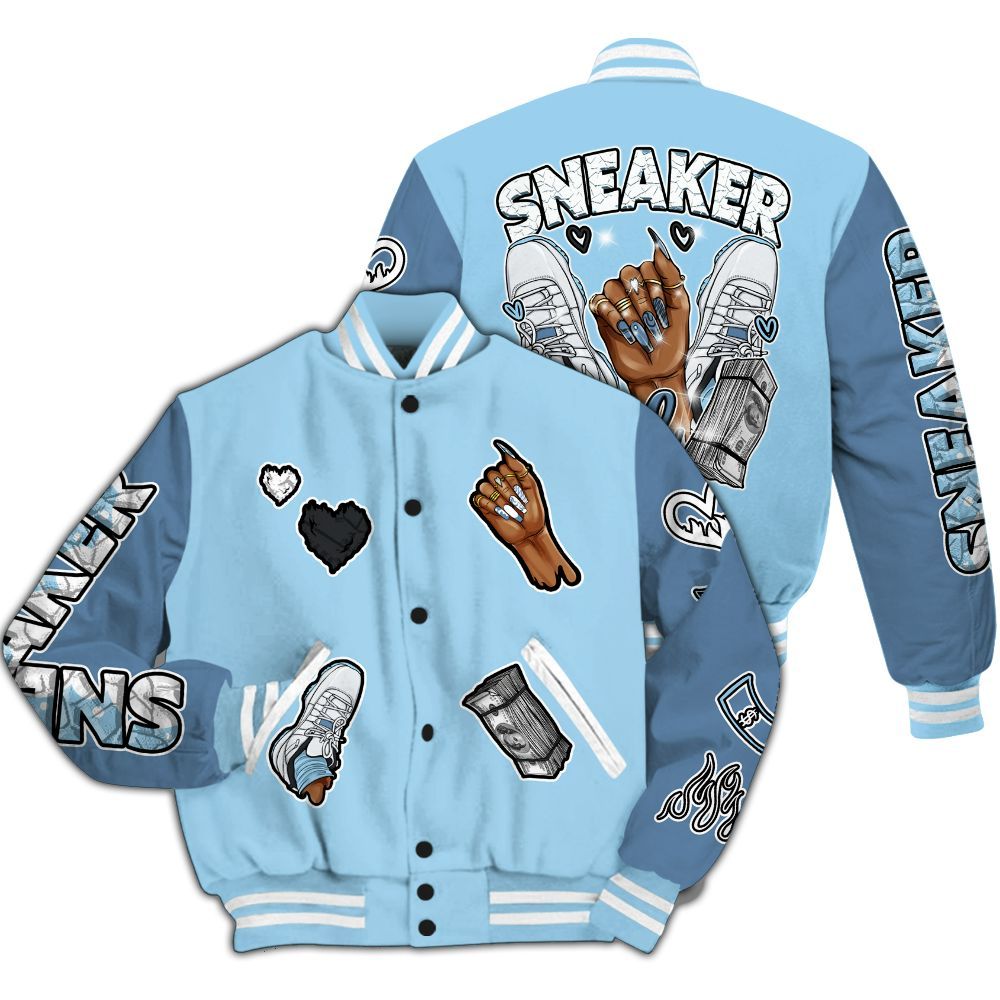 Varsity Jacket To Match Legend Blue 11s - Sneakerz Girlz All Over Print