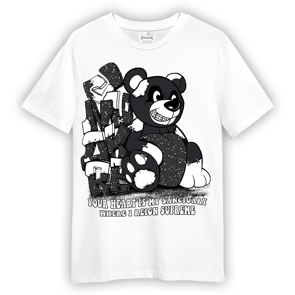 Shirt To Match Reverse Black White 6s - Possession Bear Shirt Unisex