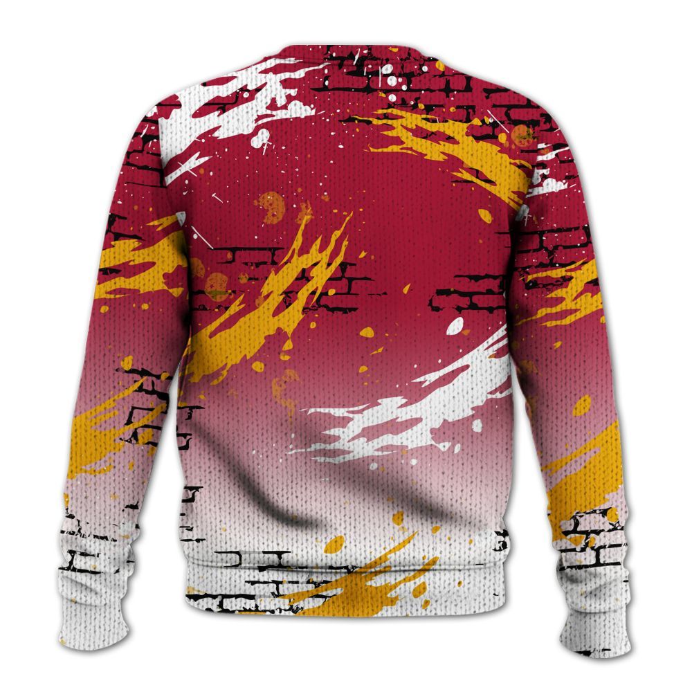Knitted Sweater To Match Cardinal 7s - Values Of Loyalty Drip