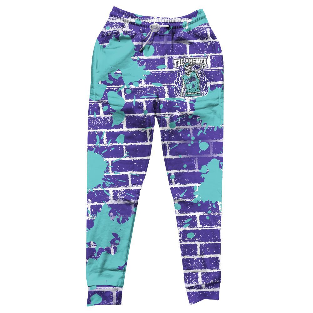 Sweatpant To Match Low Hornets 1s - Allen Answer Skeleton Brick All Over Print