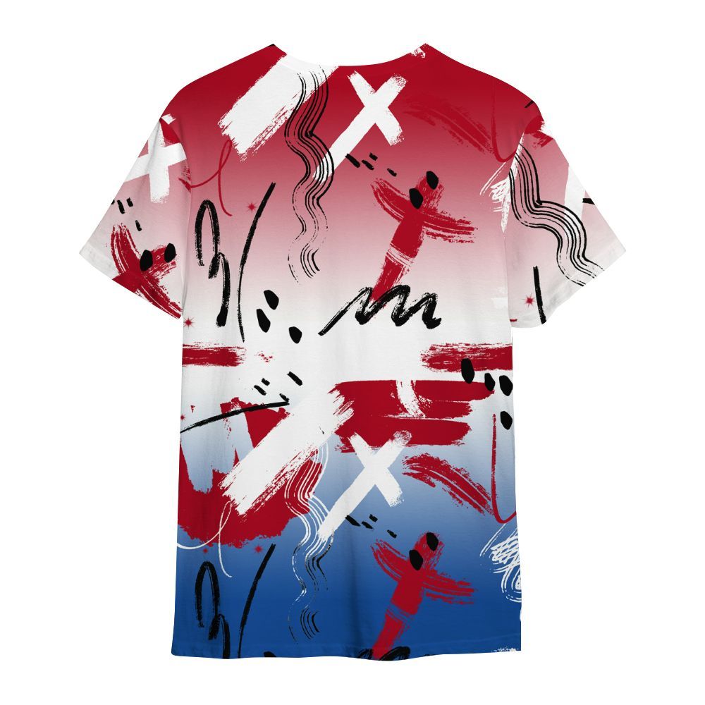 Shirt To Match Air Griffey Max Black Red Navy Blue 1s - Money Hustle Grind Pray All Over Print