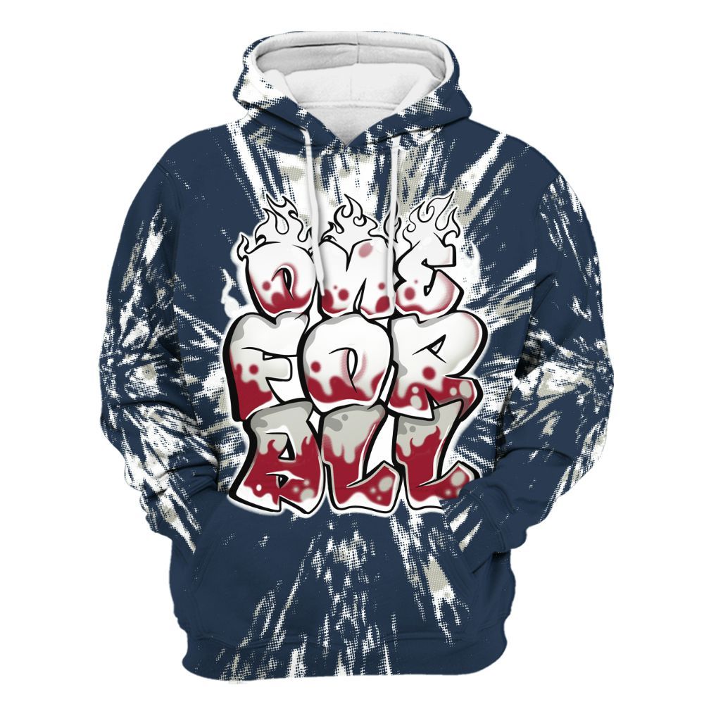 Hoodie To Match Navy Blue 2024 6s - Ones For All Graphic Luxury All Over Print