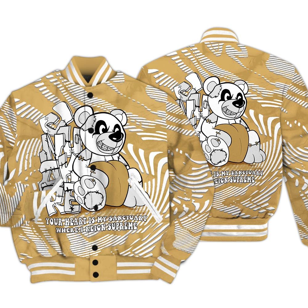 Varsity Jacket To Match Craft Paris 6s - Possession Bear Fume Varsity Jacket Unisex