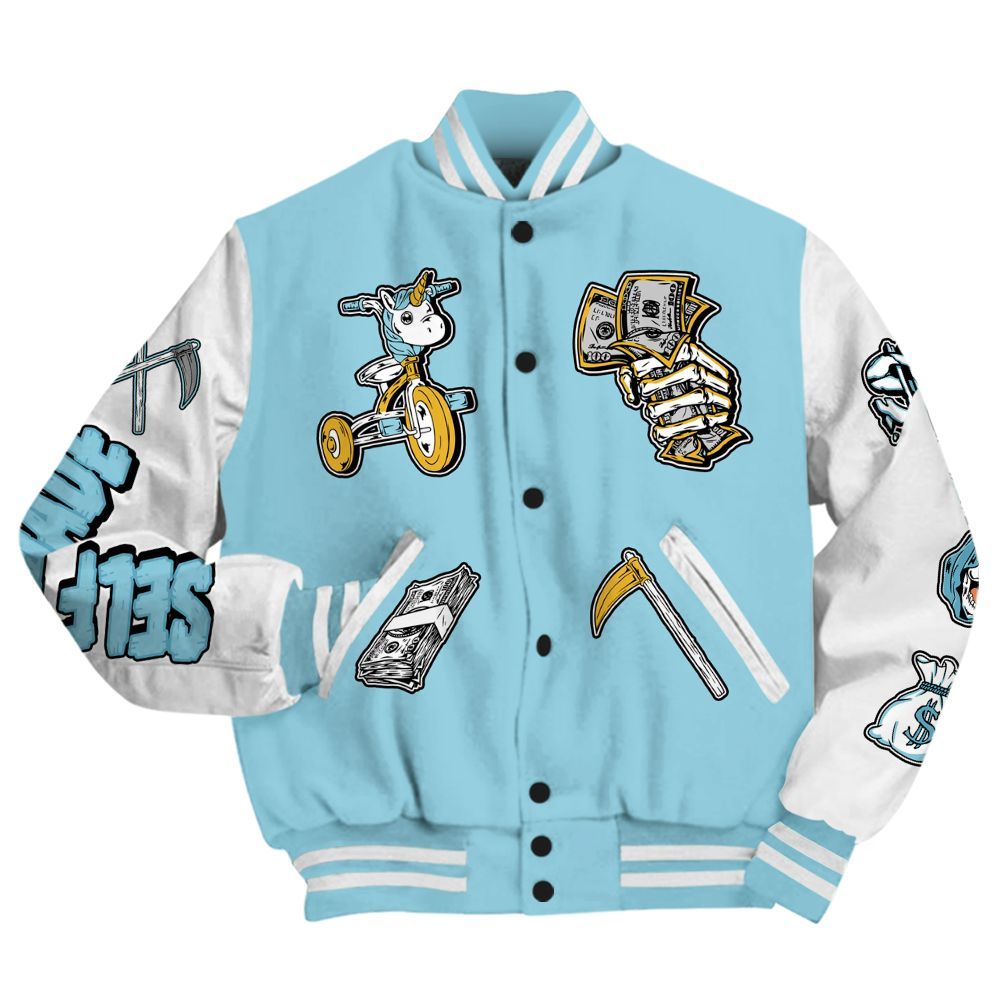 Varsity Jacket To Match Dunk High Homer Simpson - Self Make Skeleton All Over Print