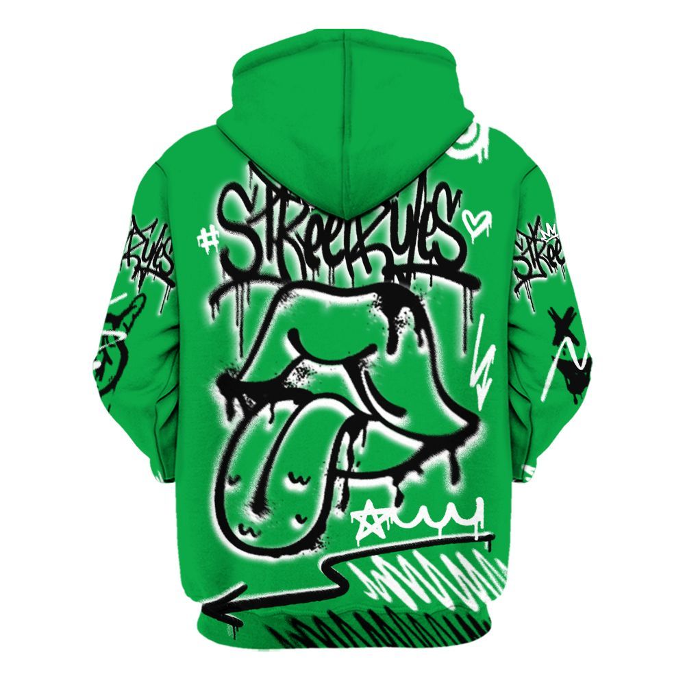 Hoodie To Match Low Lucky Green 1s - Break Rules Streetwear All Over Print
