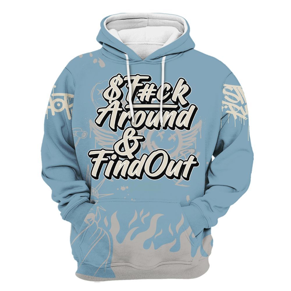 Hoodie To Match Retro SoleFly 13s - Graphic Fck Around Find Out All Over Print