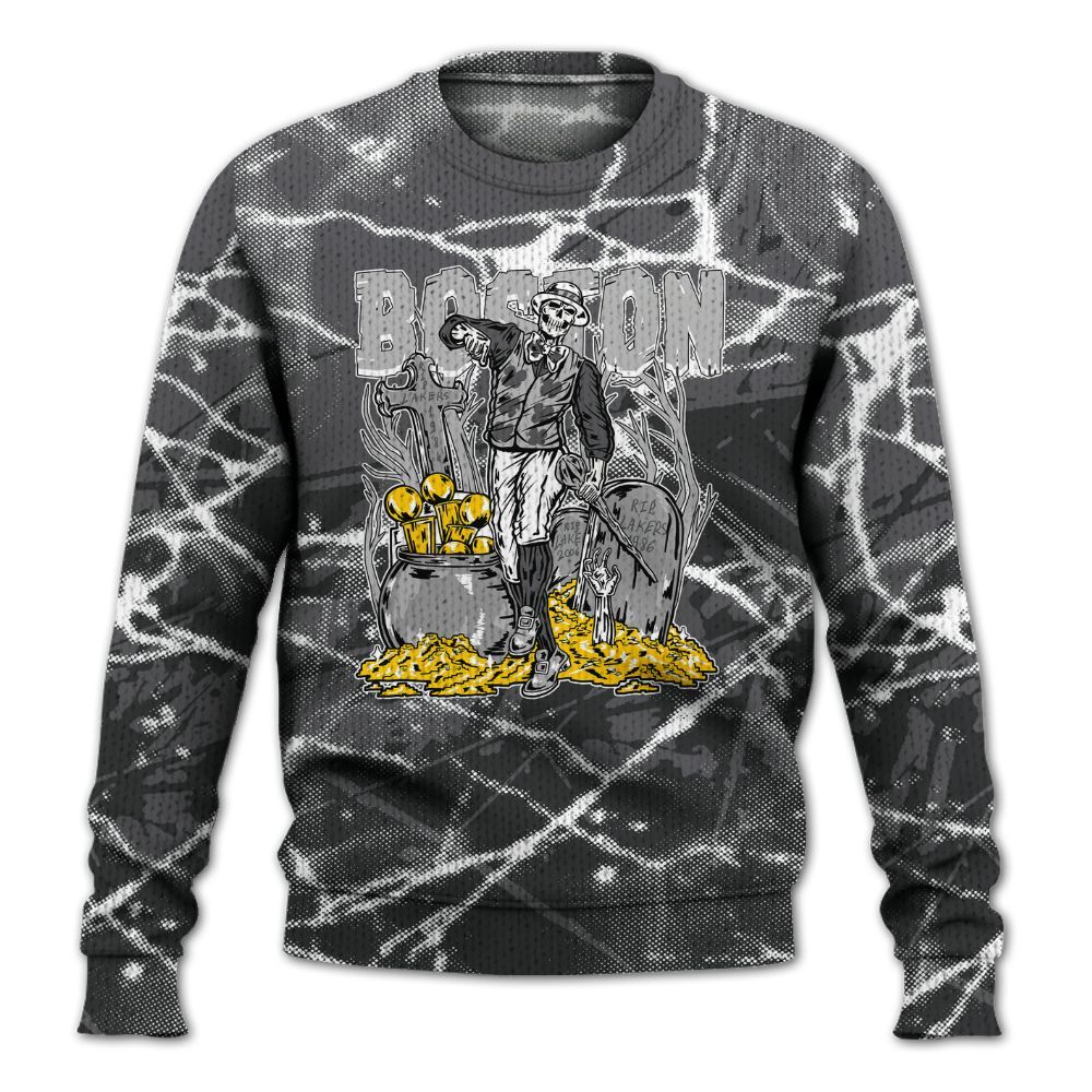 Knitted Sweater To Match White Thunder 4s - Goldrush Skeleton Profound