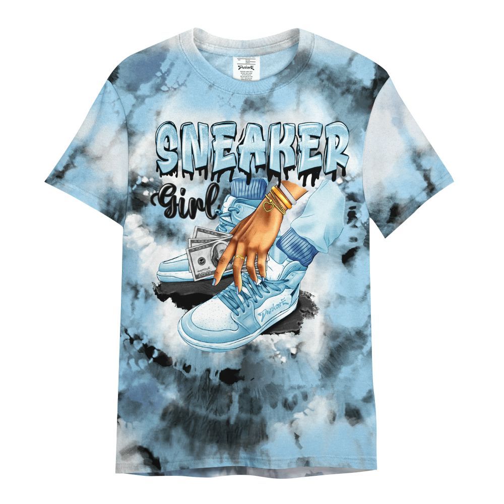 Shirt To Match Legend Blue 11s - SNEAKER Girl Money Drip Tie Dye All Over Print