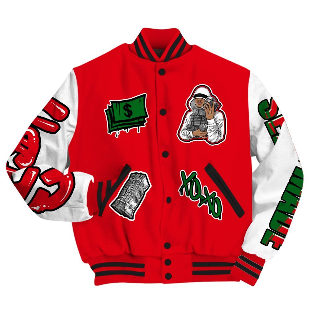 Varsity Jacket To Match Chicago 13s - Selfmade Unique All Over Print