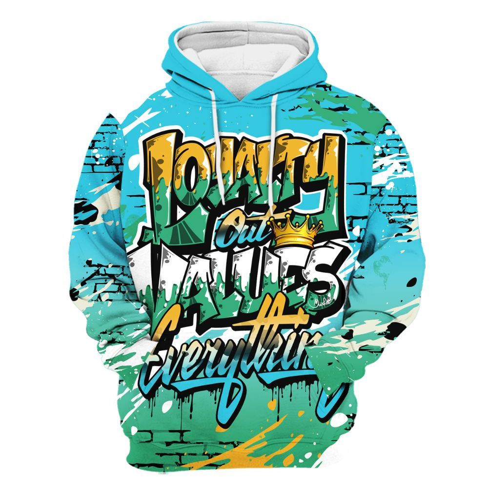 Hoodie To Match Dunk Chunky Dunky - Values Of Loyalty Drip All Over Print