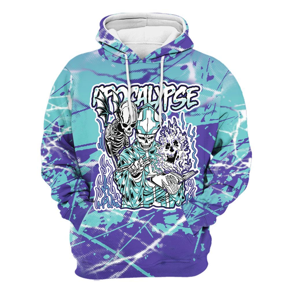 Hoodie To Match Low Hornets 1s - Apocalypse Skeleton Profound All Over Print