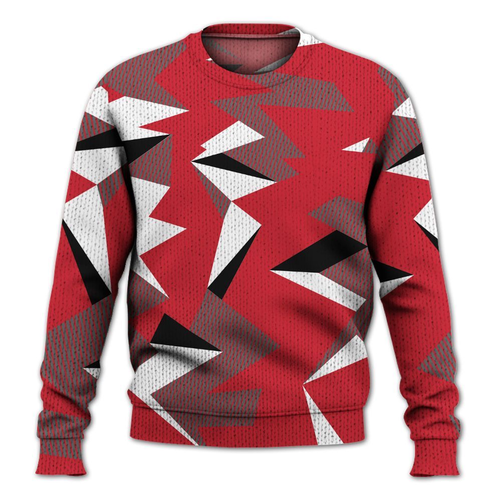 Sweater To Match Bunny 2025 8s - Geometric Camouflage Pattern Graphic