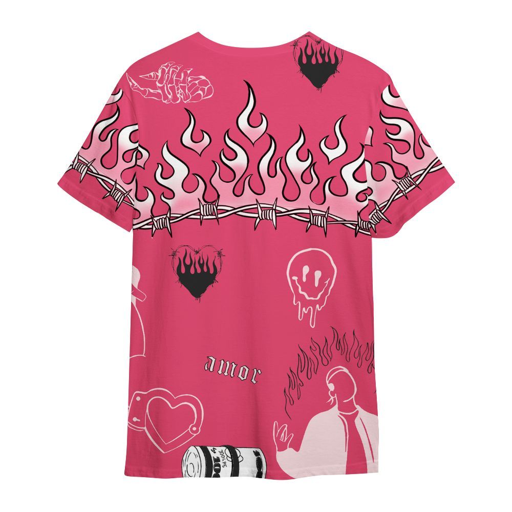 Shirt To Match A'One Hyper Pink - Snake Trust No One All Over Print