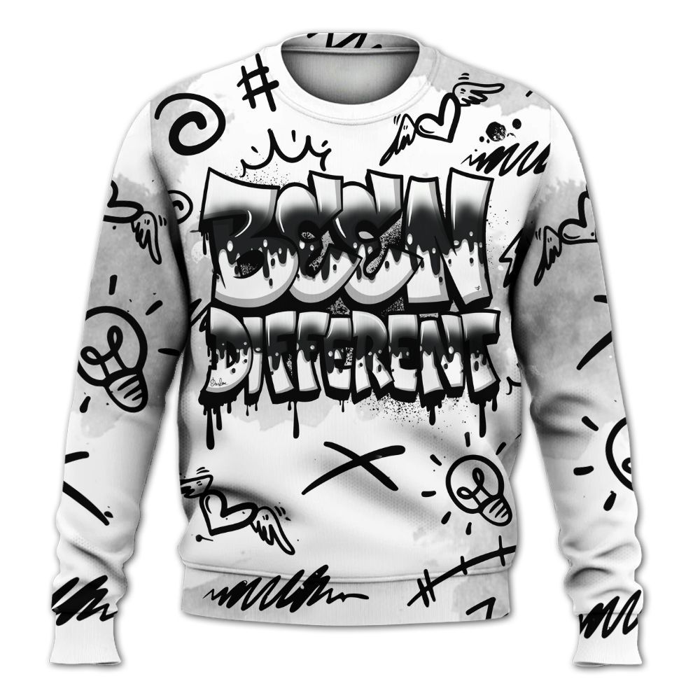 Sweatshirt To Match Low 85 Metallic Black 1s - Drip Been Di2ferent All Over Print