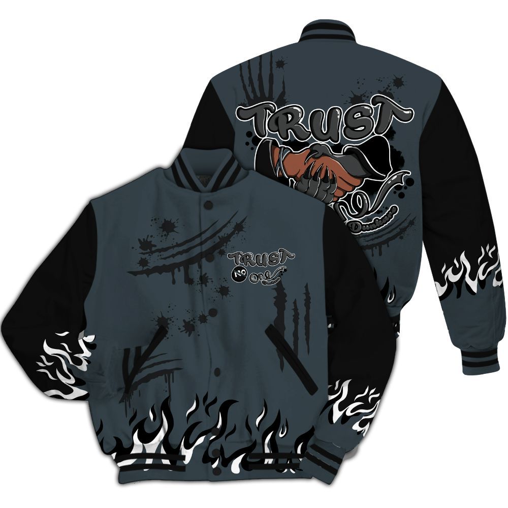 Varsity Jacket To Match Air Max Sunder Gore Tex Black - Graphic Trust No One All Over Print