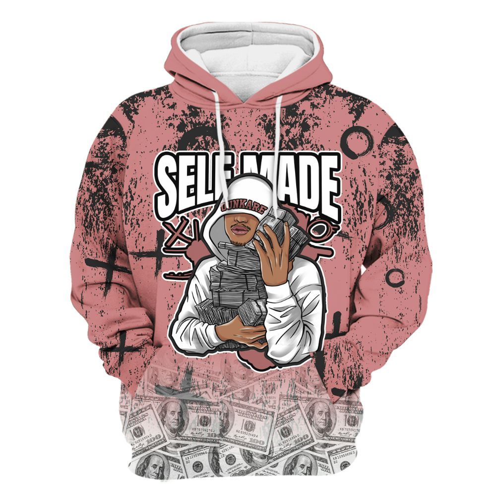 Hoodie To Match Low OG Rust Pink 1s - Selfmade Unique Grunge All Over Print