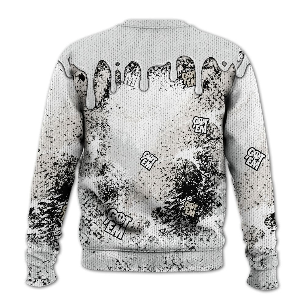 Knitted Sweater To Match Retro Reverse Metallic 5s - Dripping 23 Drip