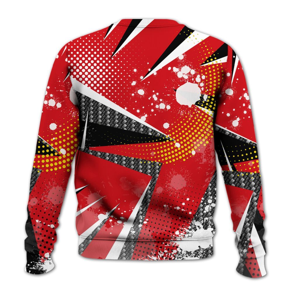 Sweatshirt To Match Ferrari 14s - Trust No One Dripping All Over Print