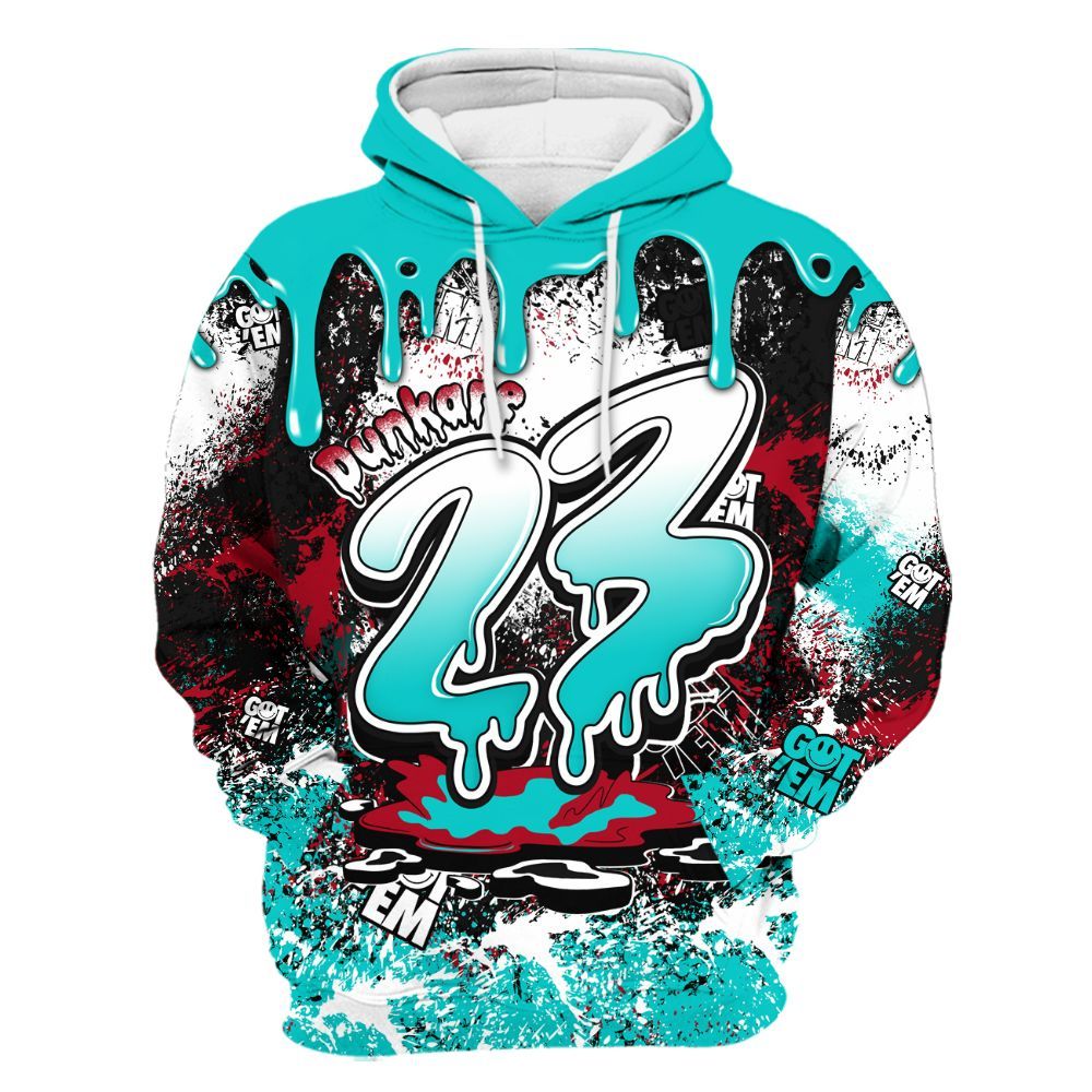 Hoodie To Match Air Griffey Max 1 Freshwater - Dripping 23 Drip All Over Print