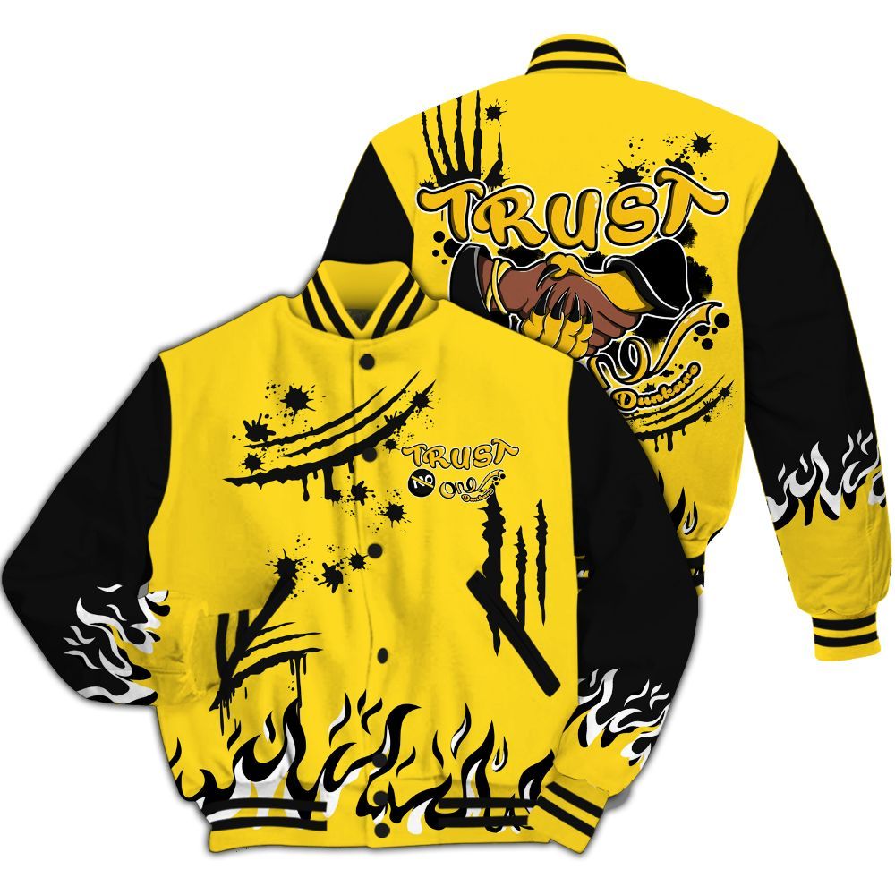 Varsity Jacket To Match Retro Thunder 4s - Graphic Trust No One All Over Print
