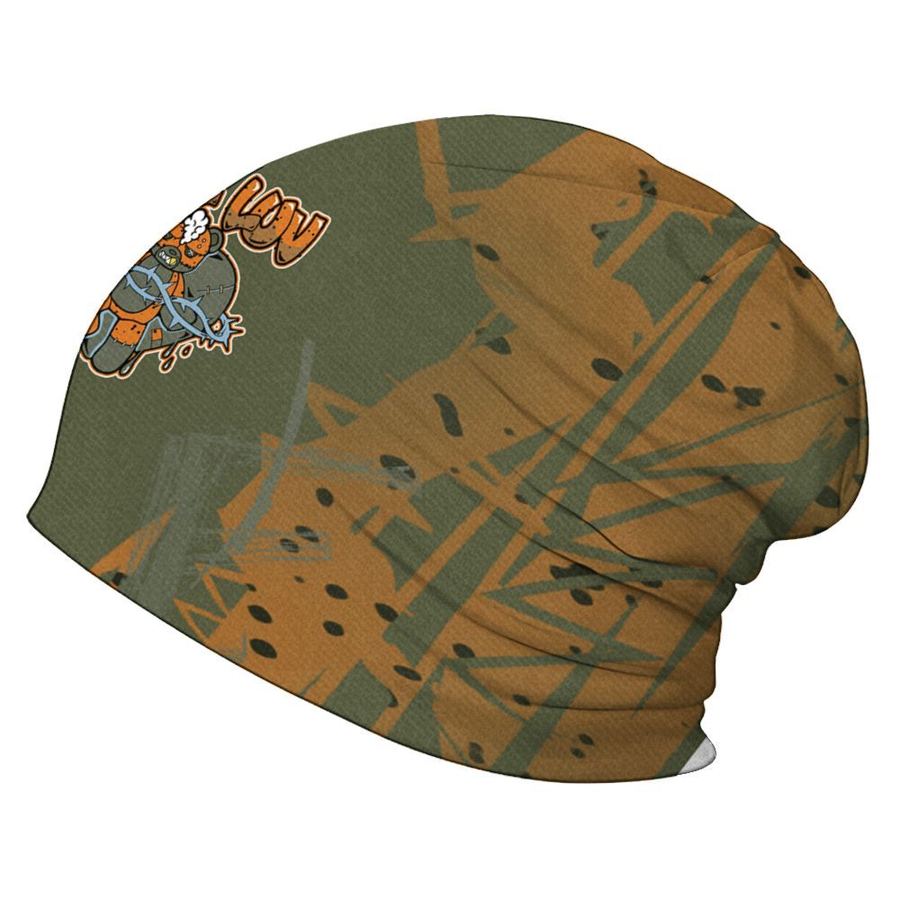 Beanie Hat To Match Olive 5s - False Romance Hugz Messyz Graphic