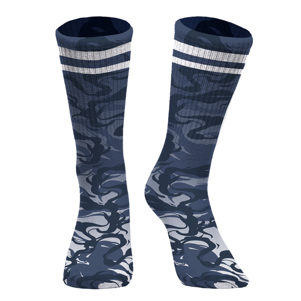 Sock To Match Low Diffused Blue 11s - Color Smoke Graphic Unisex