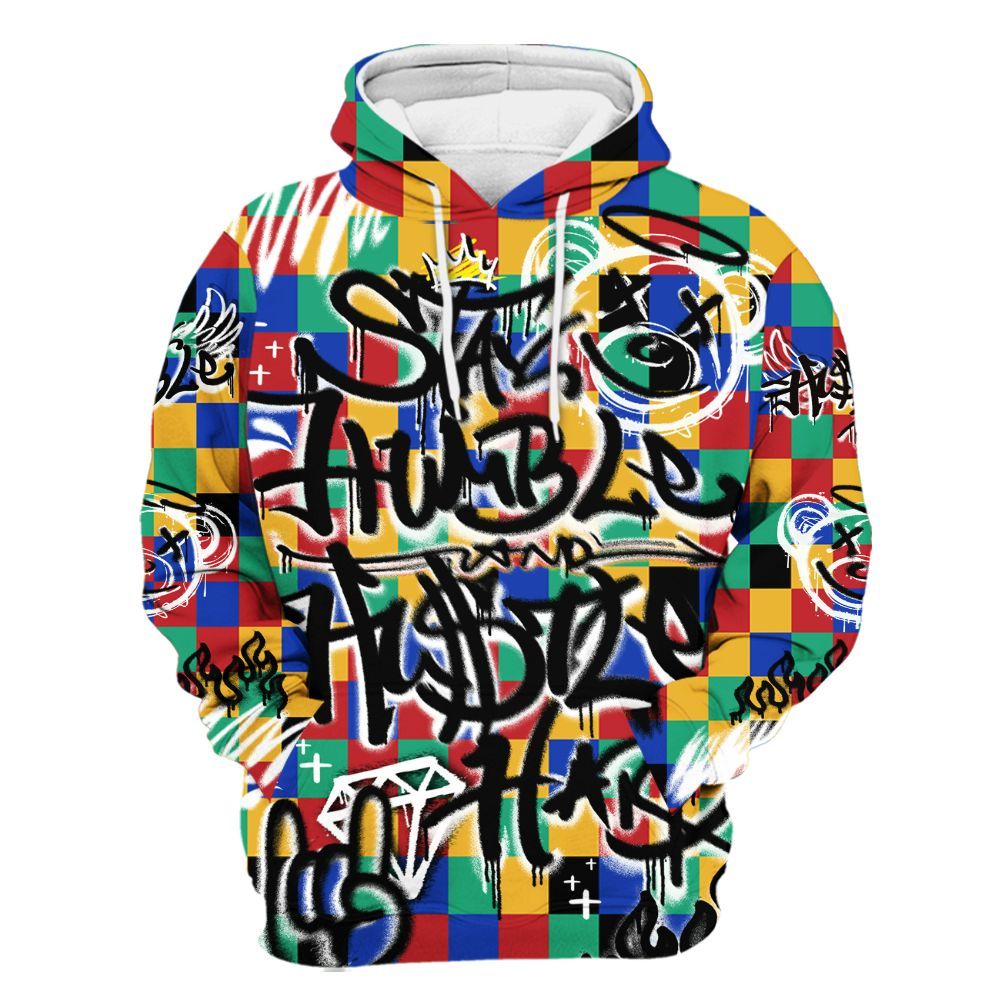 Hoodie To Match Air Rainbow Weave - Humble Drip Streetwear Graffity All Over Print