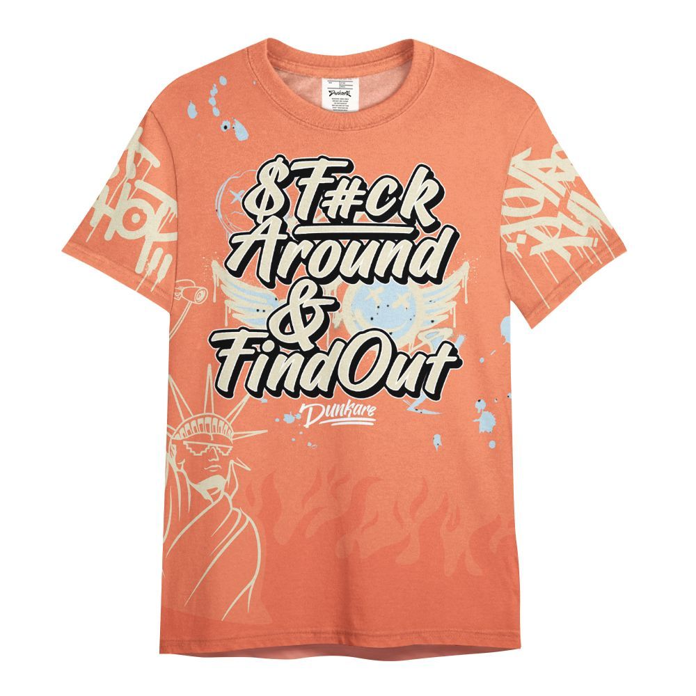 Shirt To Match DJ Khaled Crimson Bliss 5s - Graphic Fck Around Find Out All Over Print