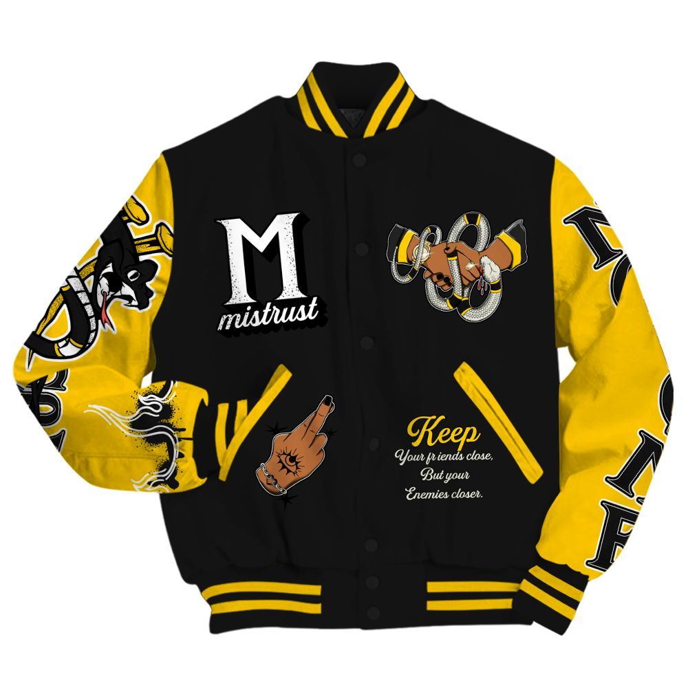 Varsity Jacket To Match Corteiz Air Max 95 Tour Yellow - Trust No One Snake-Bite Street Style All Over Print
