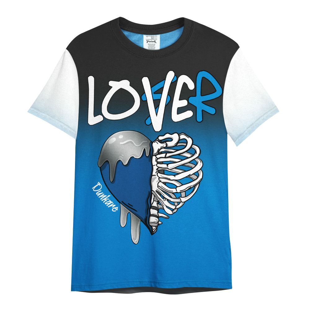 Shirt To Match High OG FragmentxULA White Black 1s - Loser Lover Dripping All Over Print