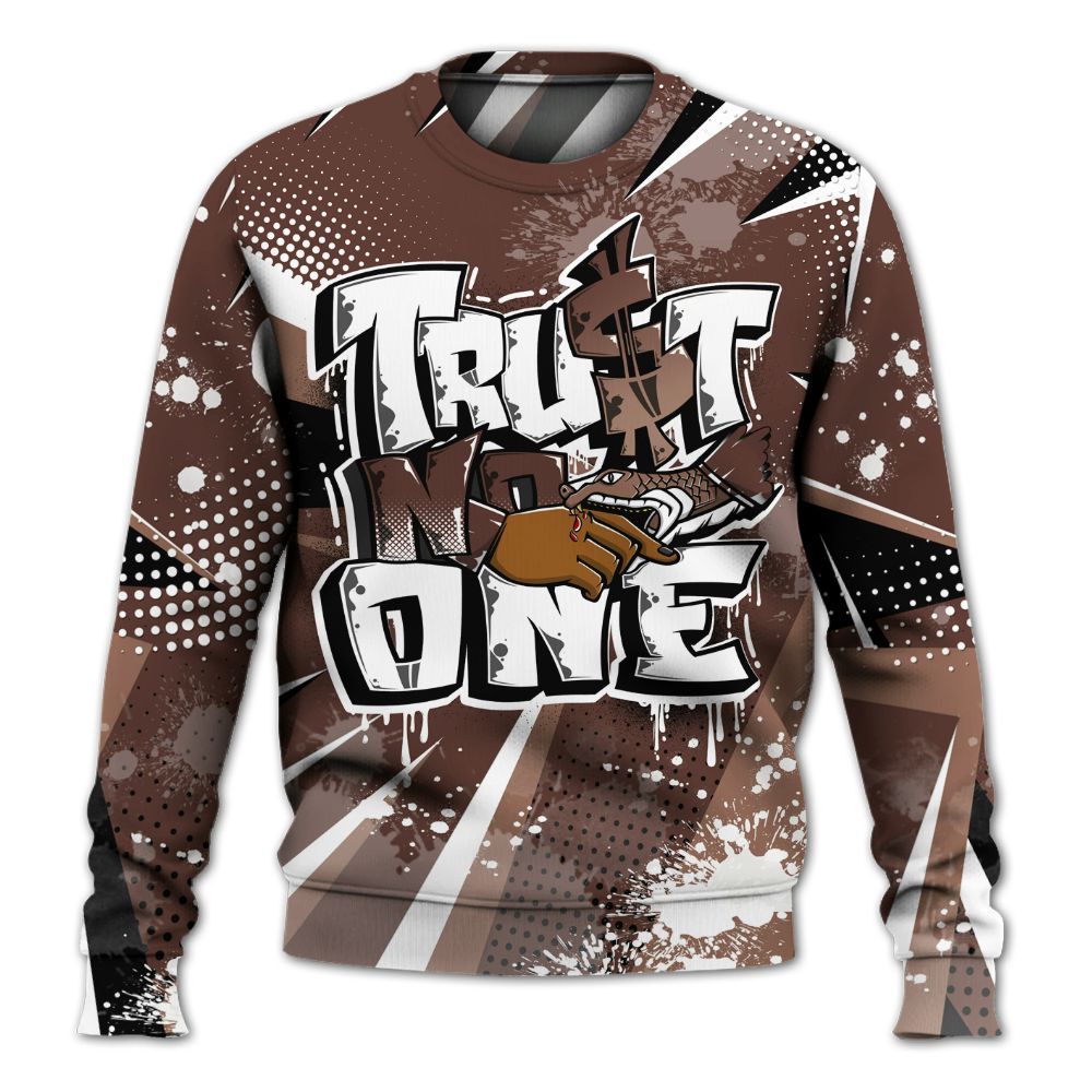 Sweatshirt To Match KD 4 Christmas - Poly Trust No One Dripping All Over Print