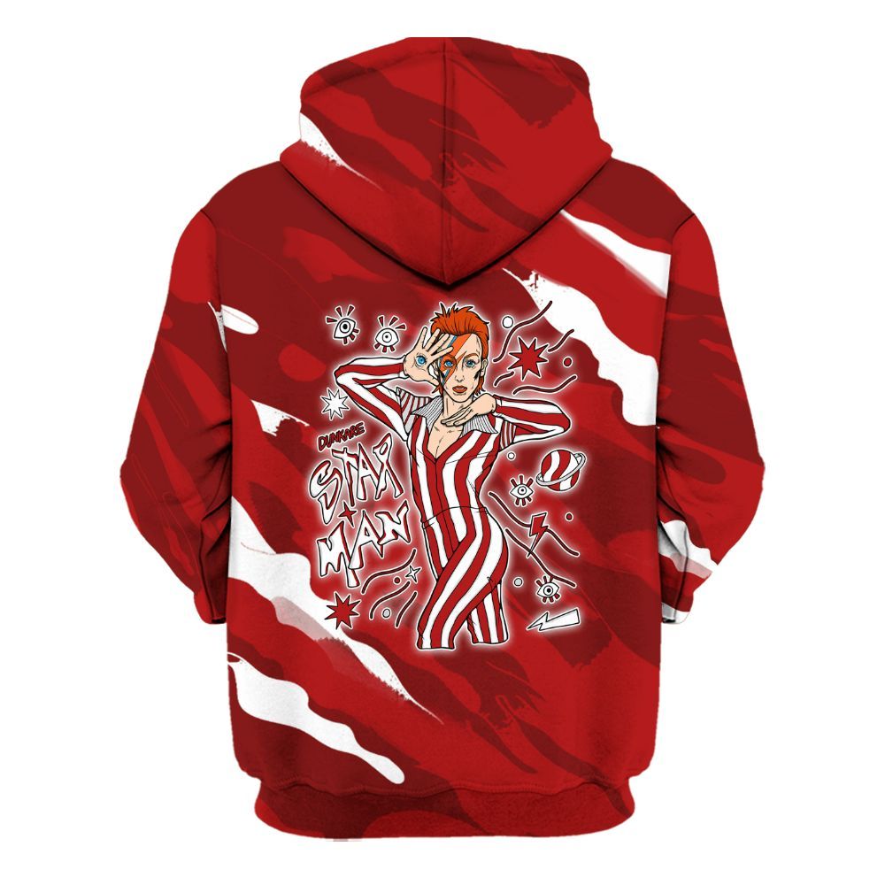 Hoodie To Match Red Taxi 12s - Starmans Graphics Colored All Over Print