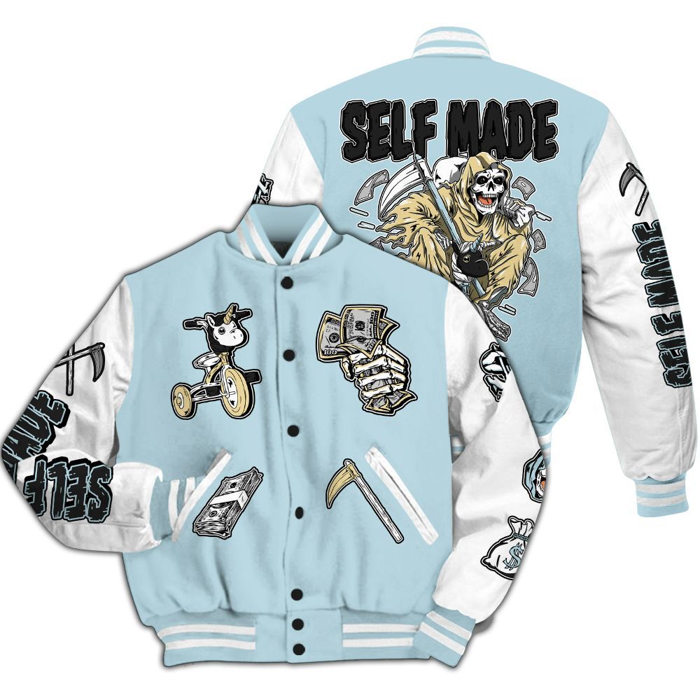 Varsity Jacket To Match Low Year Of The Snake 11s - Self Make Skeleton All Over Print