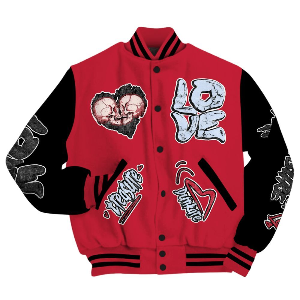 Varsity Jacket To Match Toro Bravo 6s - Skull Bear All Over Print