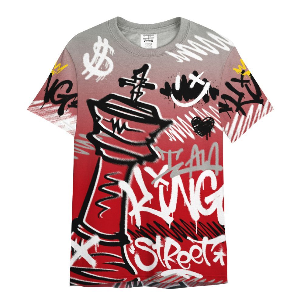Shirt To Match Air Griffey Max Gray Reds 1s - Street King Chess Streetwear All Over Print