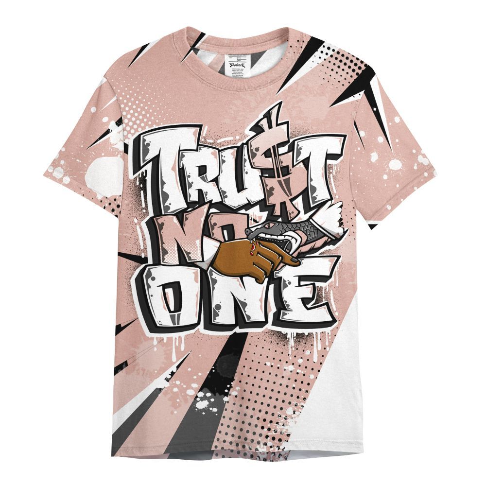 Shirt To Match Dunk Low Pink Velvet - Poly Trust No One Dripping All Over Print