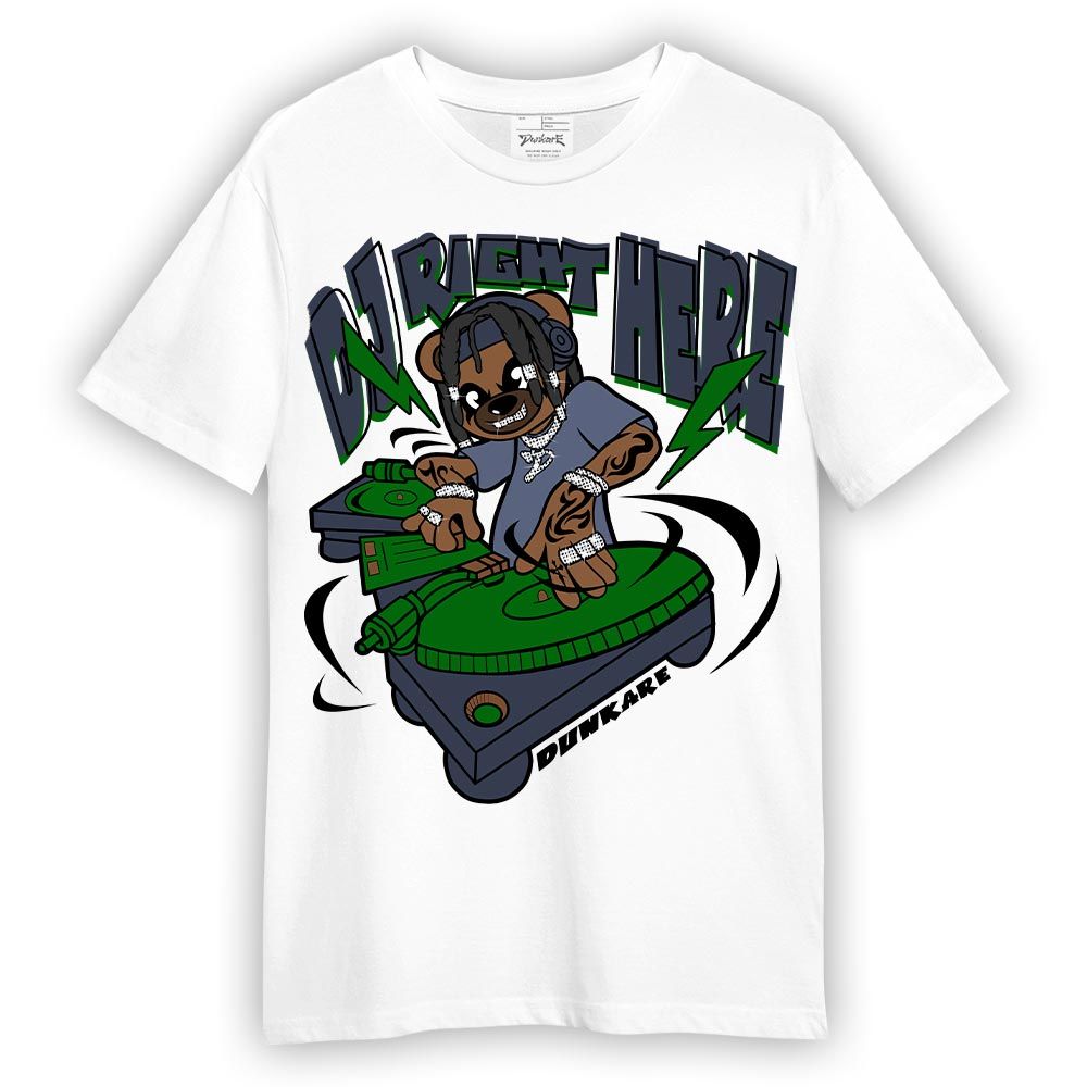Shirt To Match Midnight Navy 13s T-- DJ Right Here Bear T-Shirt Unisex