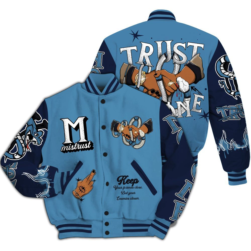 Varsity Jacket To Match Air Force 1 Stash - Trust No One Snake-Bite Street Style All Over Print