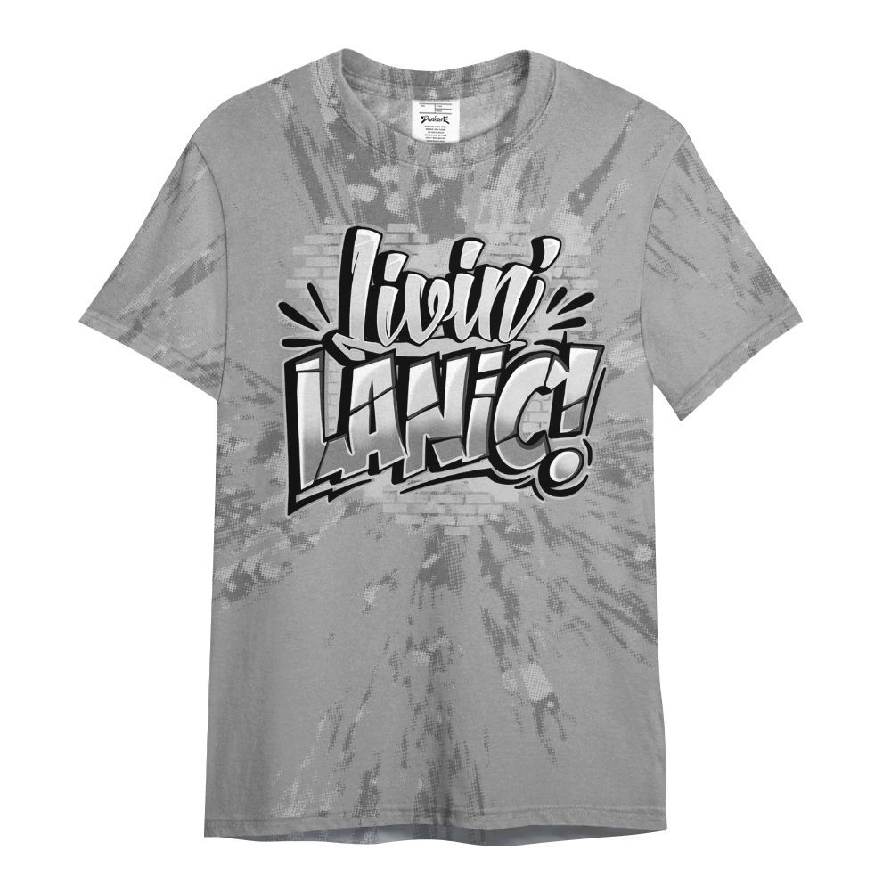 Shirt To Match Black Wolf Grey 12s - Living Large Graphic Luxury All Over Print