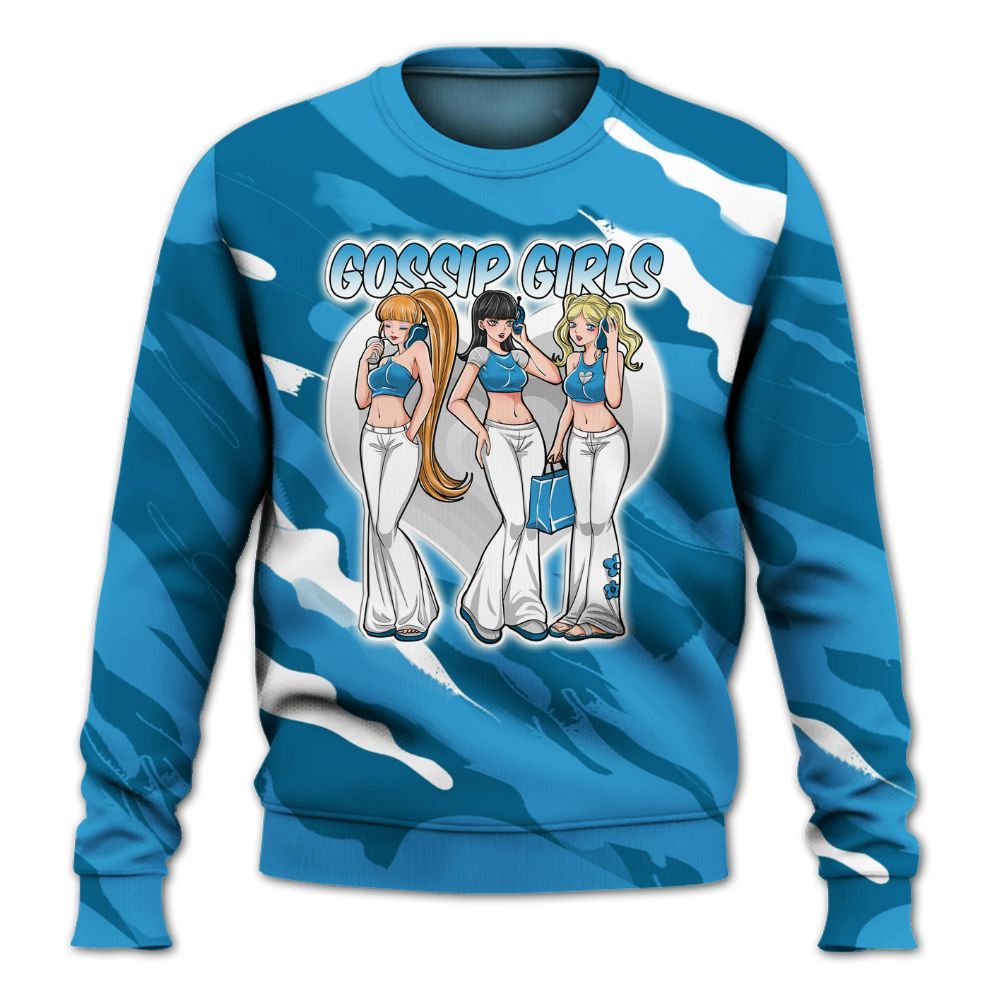 Sweatshirt To Match Powder Blue 9s - Gossip'Girls All Over Print