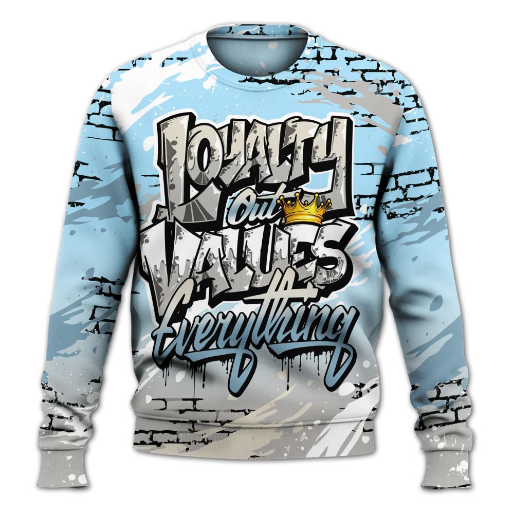 Sweatshirt To Match Retro SoleFly 13s - Values Of Loyalty Drip All Over Print