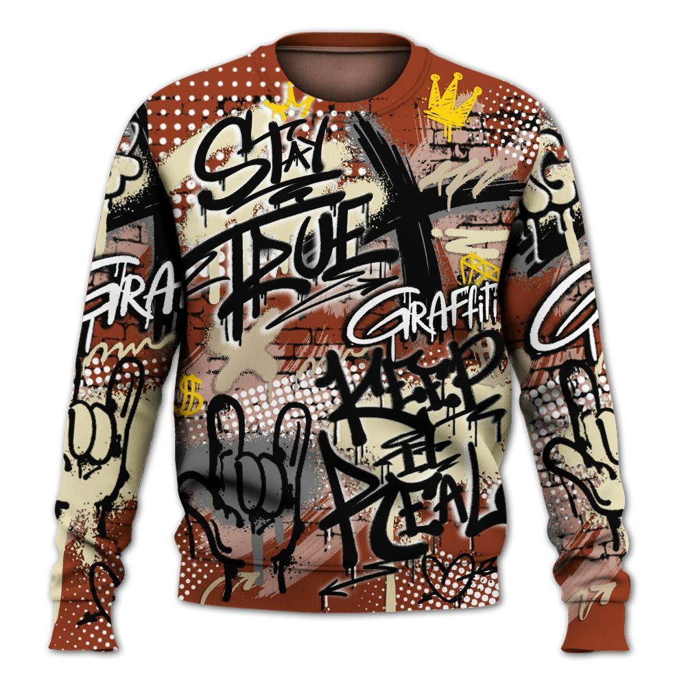 Sweatshirt To Match Retro Eastside Golf 12s - True It Real Graffiti Streetwear All Over Print