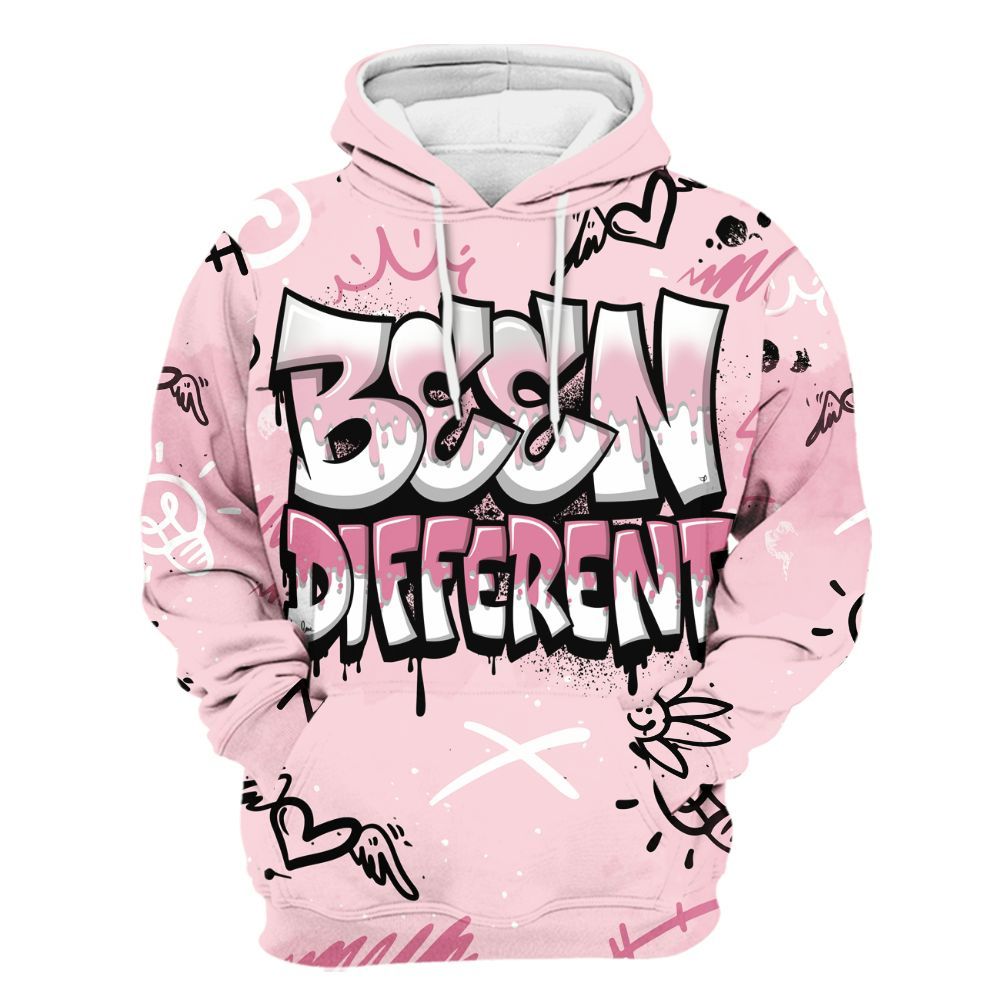 Hoodie To Match GS Pearl Pink 12s Shirt, Drip Been Di2ferent All Over Print