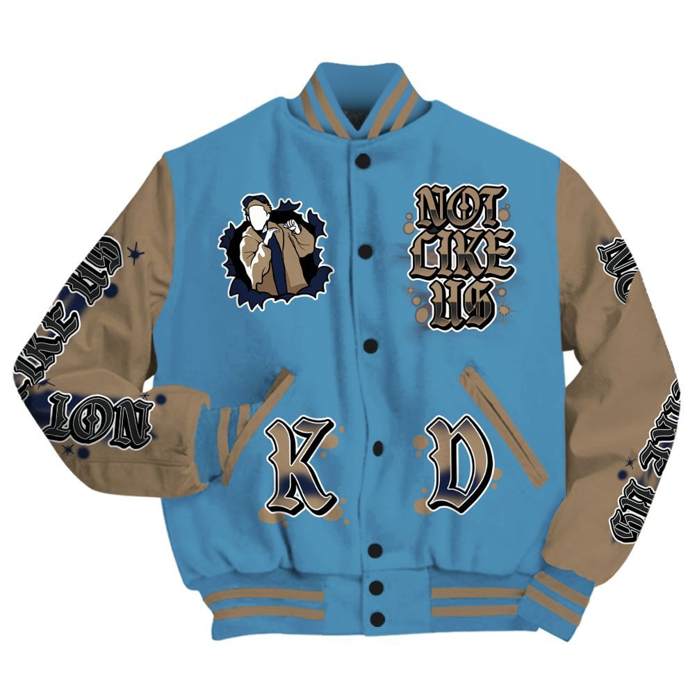 Varsity Jacket To Match Air Force 1 Stash - None Like Us Graphic All Over Print