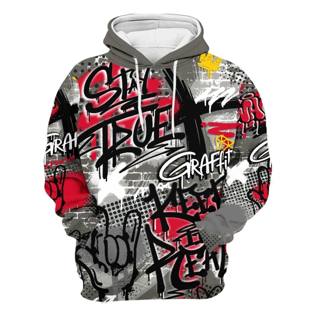 Hoodie To Match Shadow 2025 10s - True It Real Graffiti Streetwear All Over Print
