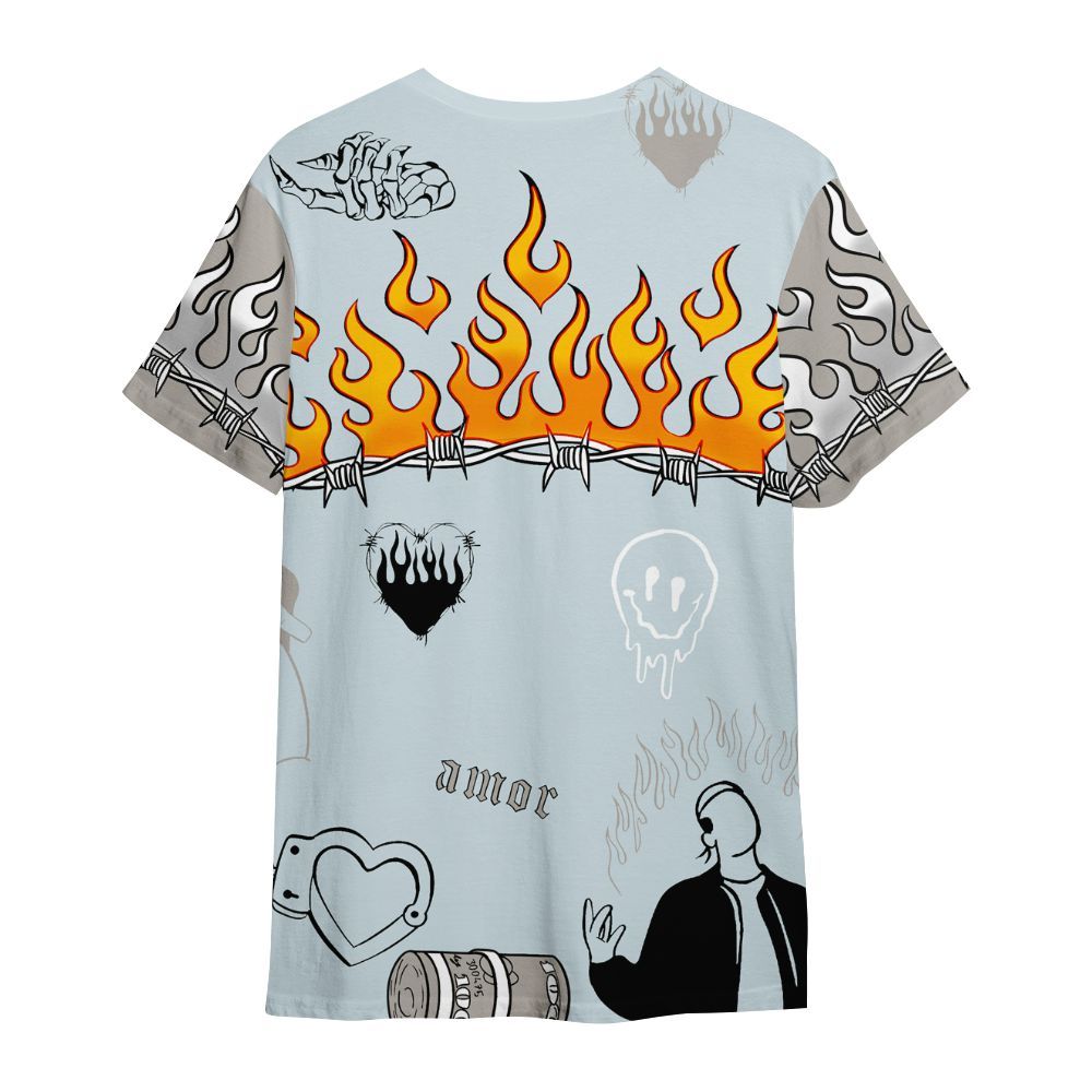 Shirt To Match Retro High OG Alaska 1s - Snake Trust No One All Over Print