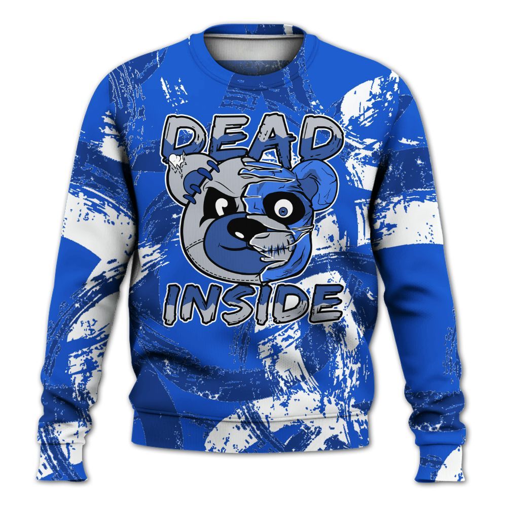 Sweatshirt To Match Air Foamposite One Royal - Lifeless Bear Circle Slpash All Over Print