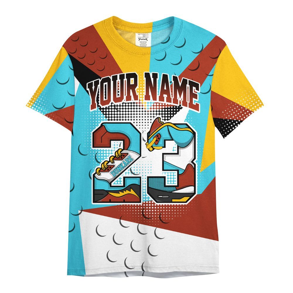 Shirt To Match SB Dunk Di'Orr Greenwood - Poly Custom Name Number 23 5s All Over Print