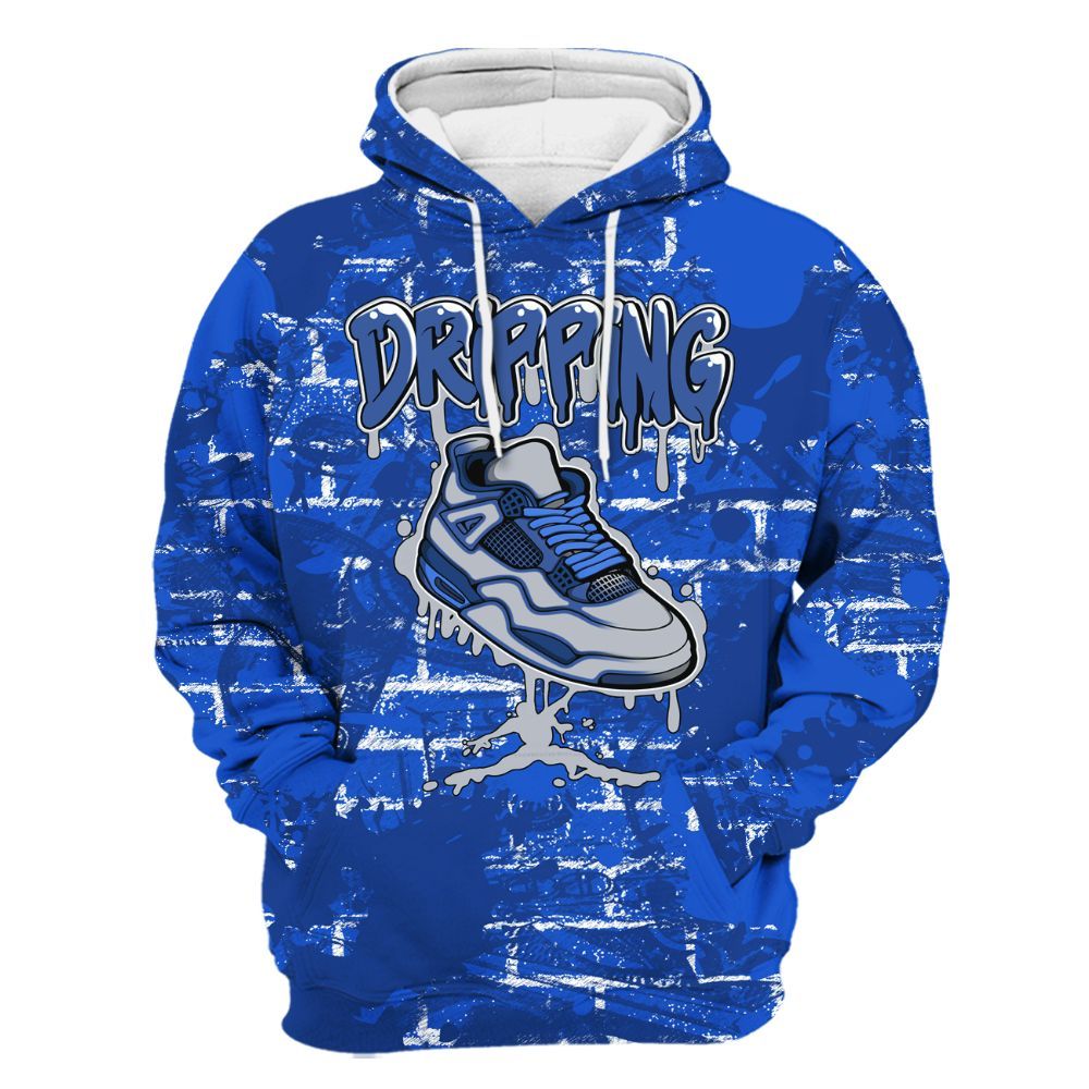 Hoodie To Match Air Foamposite One Royal - Dripping Shoe 4S Graphic Street Art All Over Print