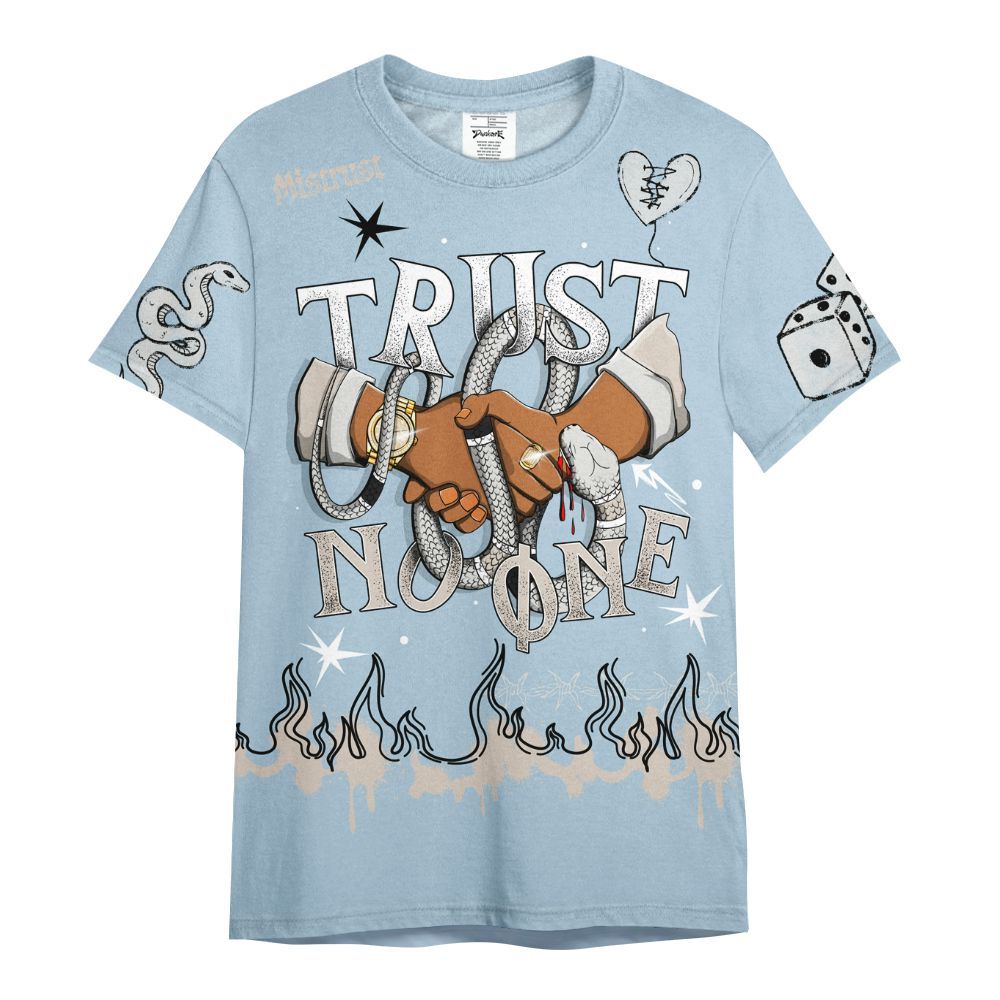 Shirt To Match High OG Alaska 1s - Trust No One Snake-Bite Doodle Crayon All Over Print